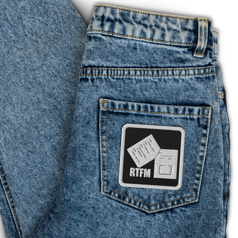 RTFM Embroidered Patch product image (3)