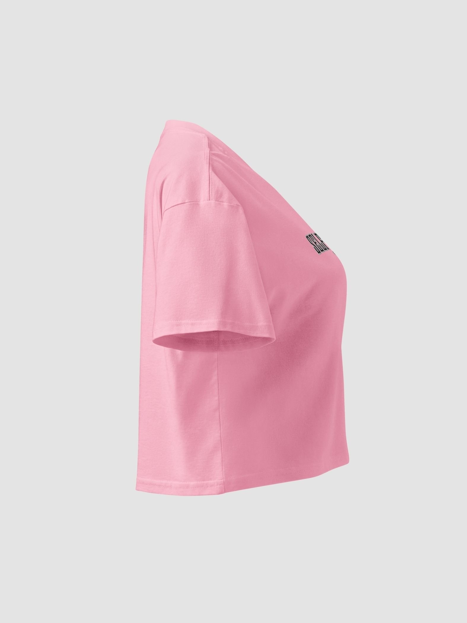 "SelfLove" Women's Premium Crop Top – Bubblegum Pink Edition product image (4)