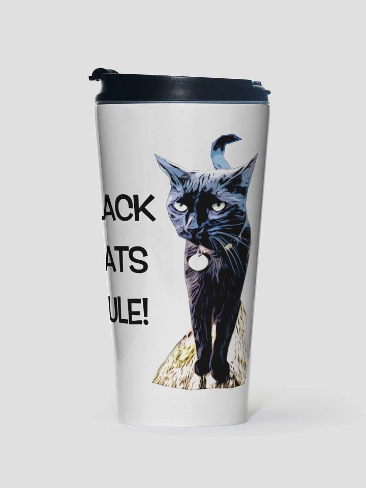 Black Cat Rule! Dexter's Travel Mug product image (1)