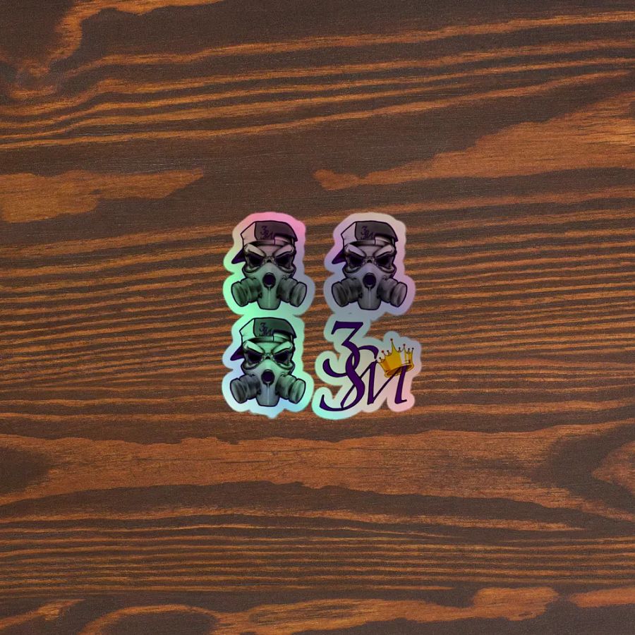 3SM Skull Collection Holographic Sticker Set product image (5)