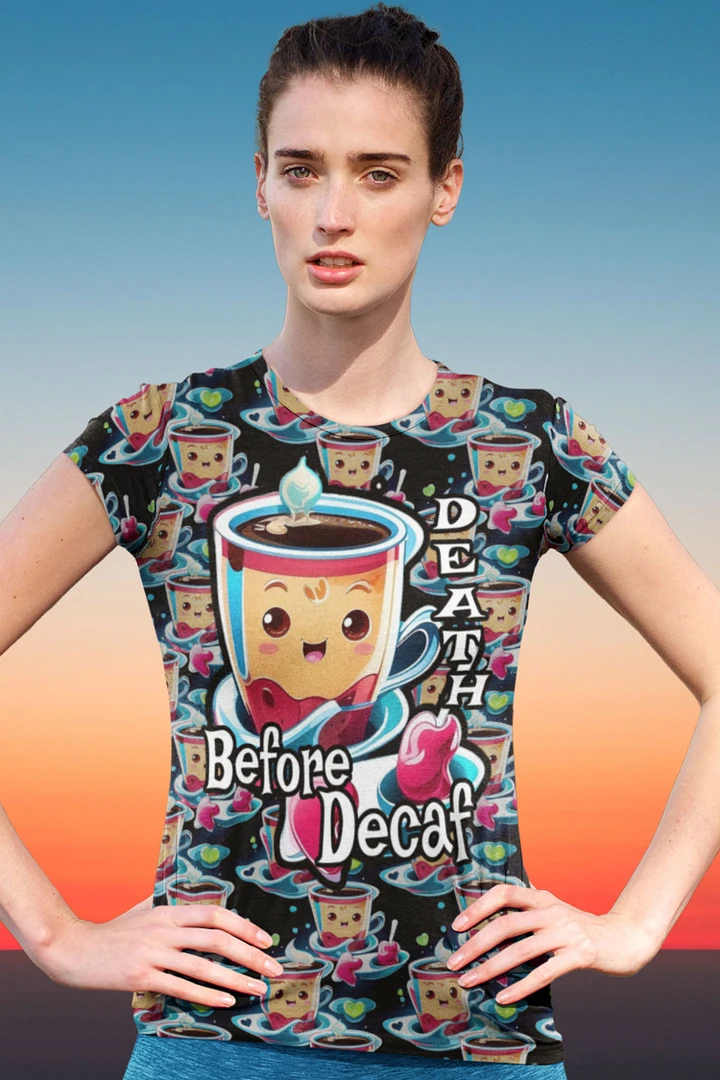 Kawaii Coffee All Over Print T-shirt product image (1)