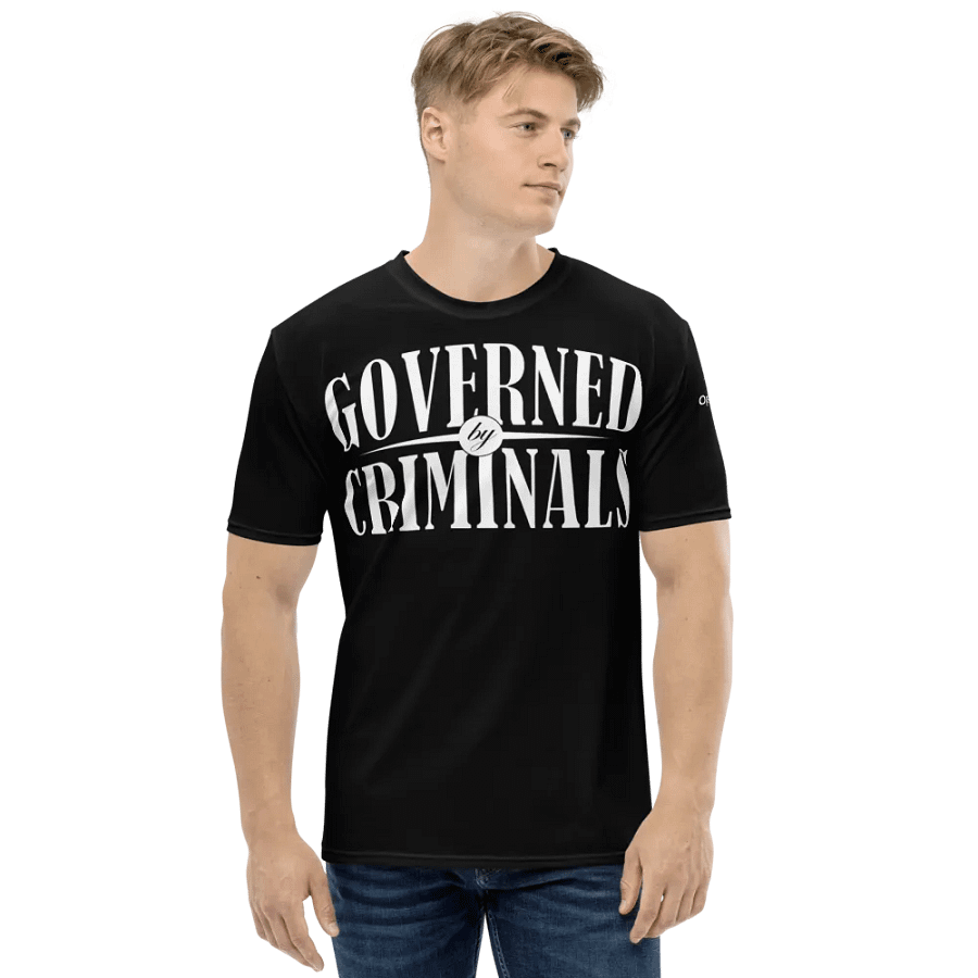 Governed By Criminals - USA - Black - Crew Neck T-Shirt product image (1)