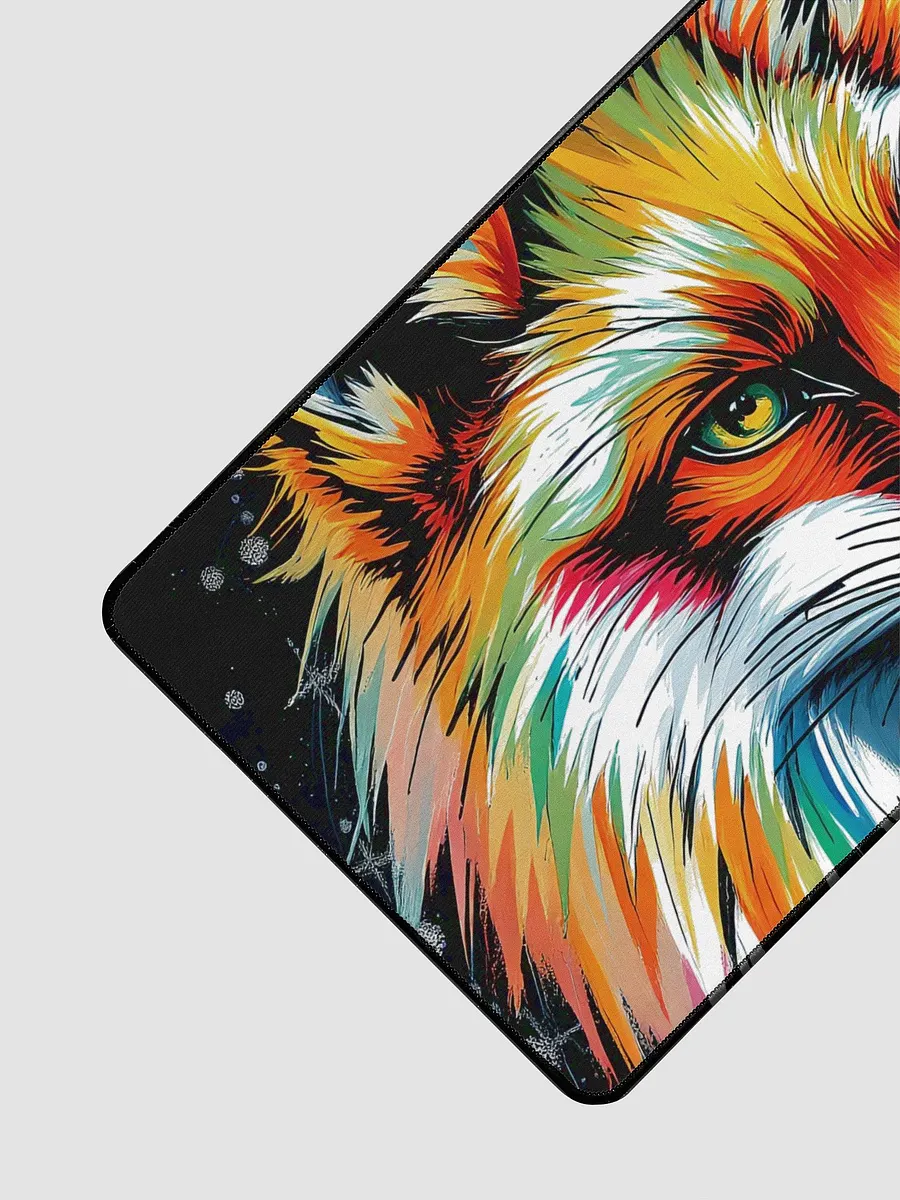 fluffy fox Desk Mat product image (3)