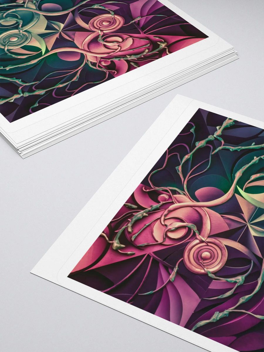 Abstract Floral Vortex Sticker - Vibrant Multicolor Decal product image (4)