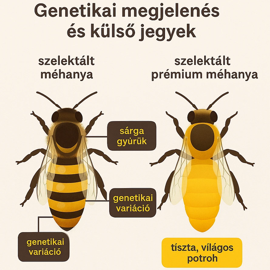 buckfast méhanya - genetikai megjelenés és külső jegyek