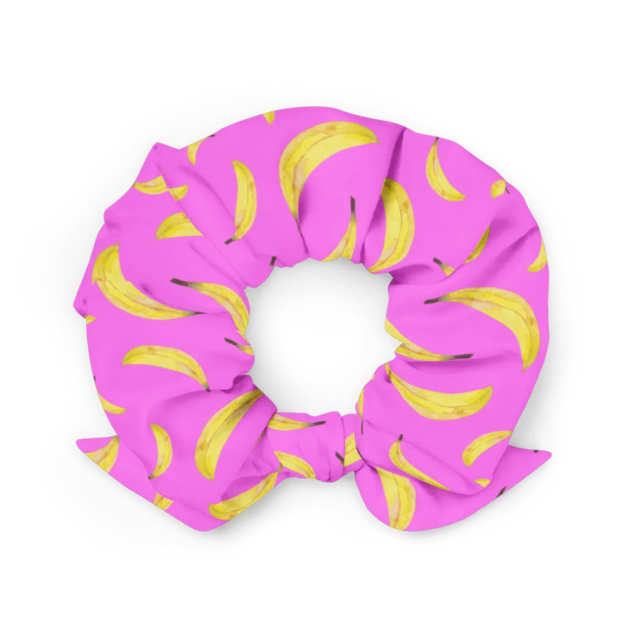 Bananapalooza pink scrunchie product image (1)