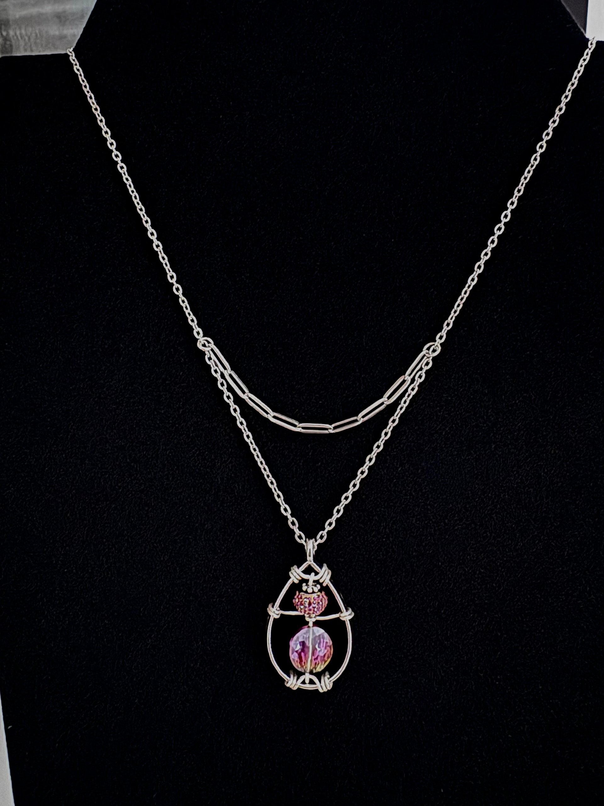 MFD-00251 | Enchanted Siren’s Amethyst-Esque Pendant Necklace – February Birthstone Inspired | Handmade Jewelry by Monique Faella Designs™ product image (6)