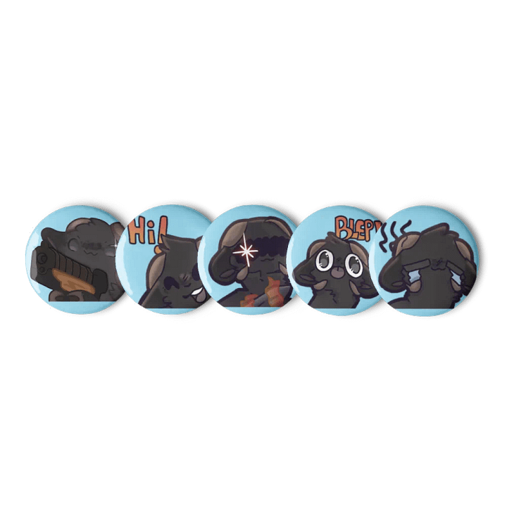 Classic Goat Emote Pins product image (2)