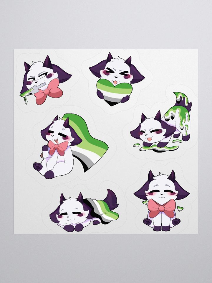 PRIDE/AROMANTIC Sticker sheet product image (1)