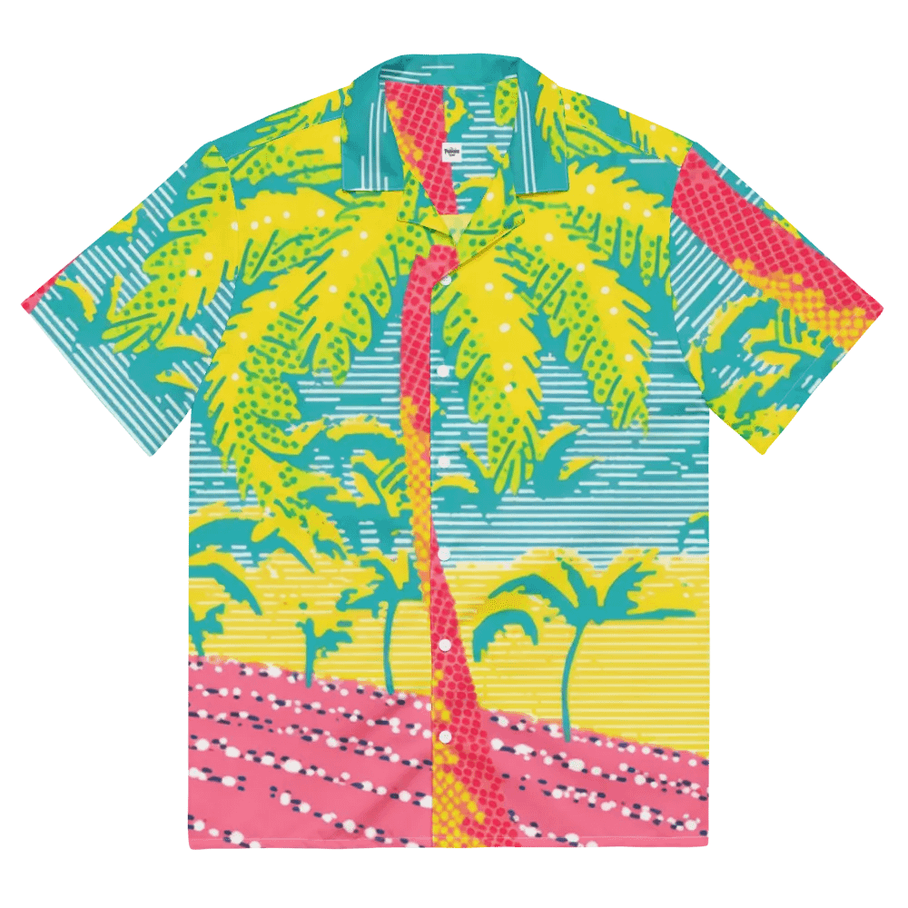Neon Tropics Button-Down Shirt product image (6)