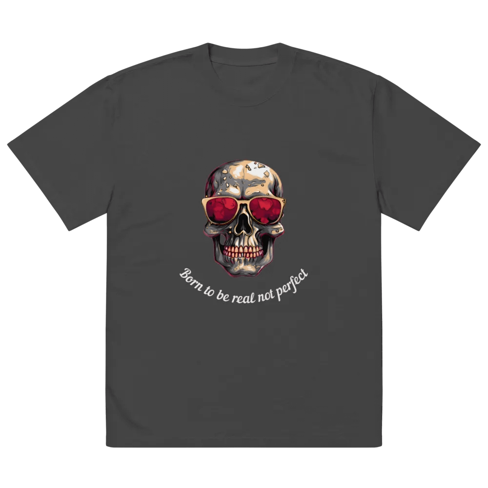 Reflective Skull Oversized Tee product image (2)