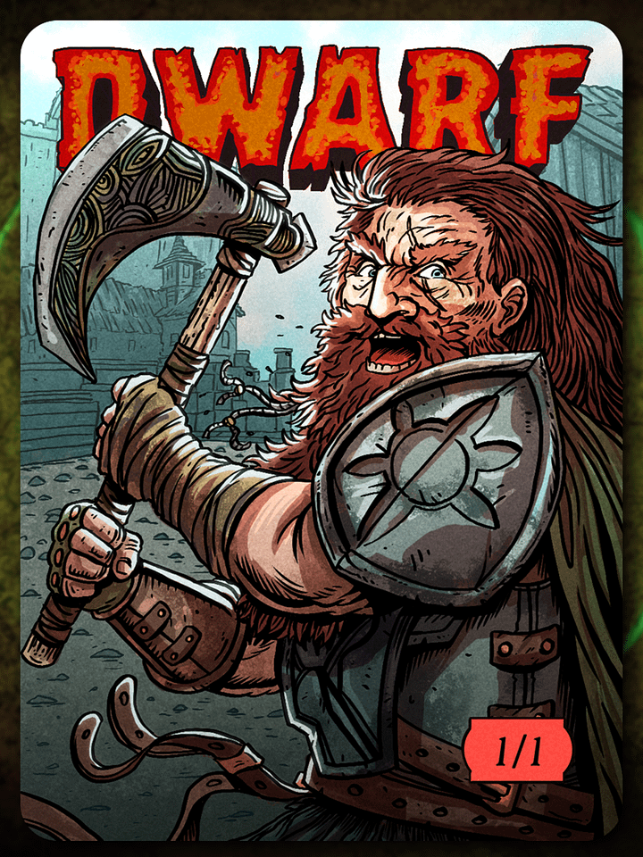 Dwarf 1/1 Full Art Token product image (1)