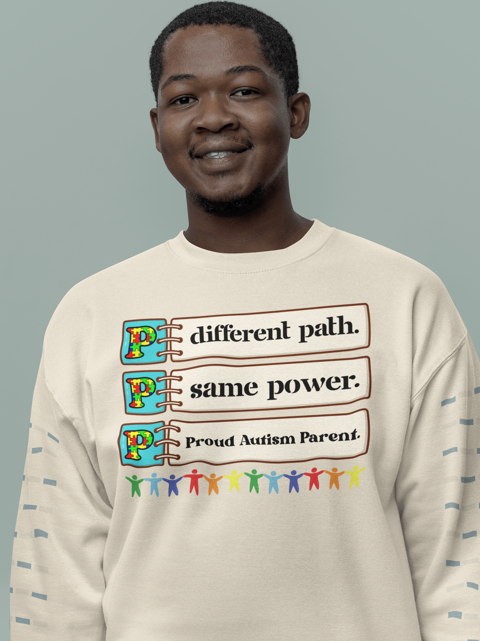 Different path. Same Power. Proud Autism Parent. Heritage Sweatshirt. product image (11)