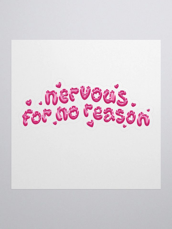 Nervous For No Reason Hearts Sticker product image (1)