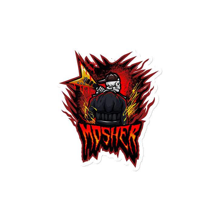 MOSHER GUITAR LOGO MAGNET product image (2)
