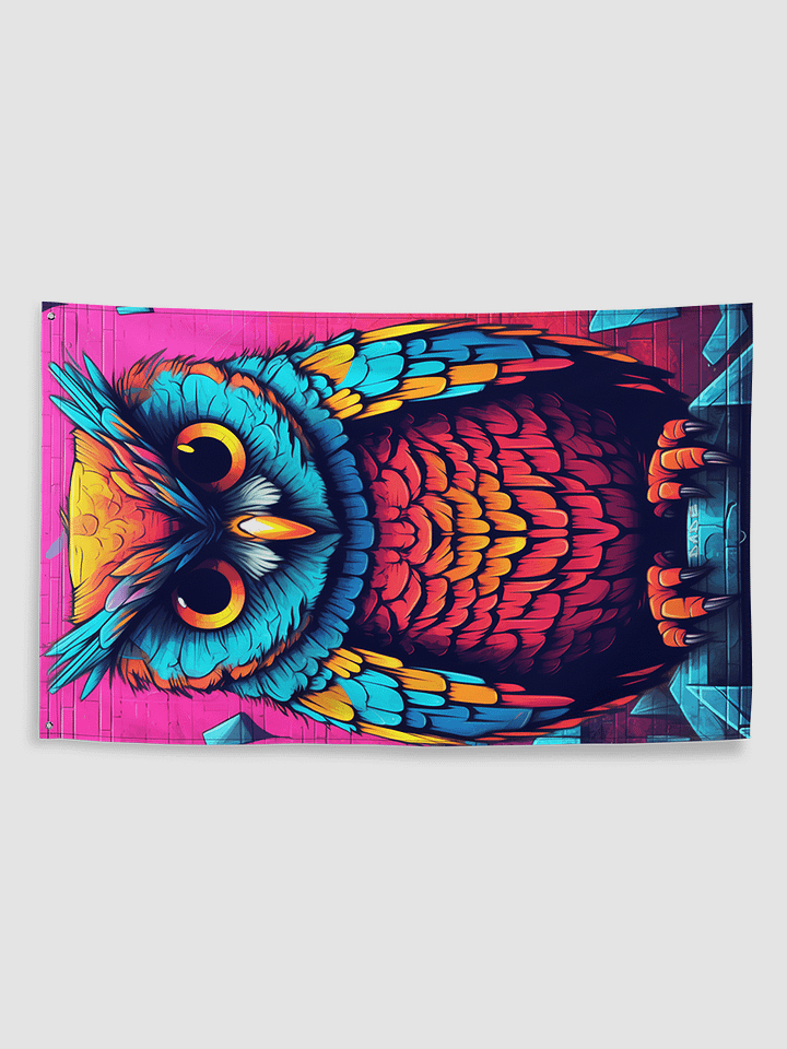 Chill Owl flag product image (2)
