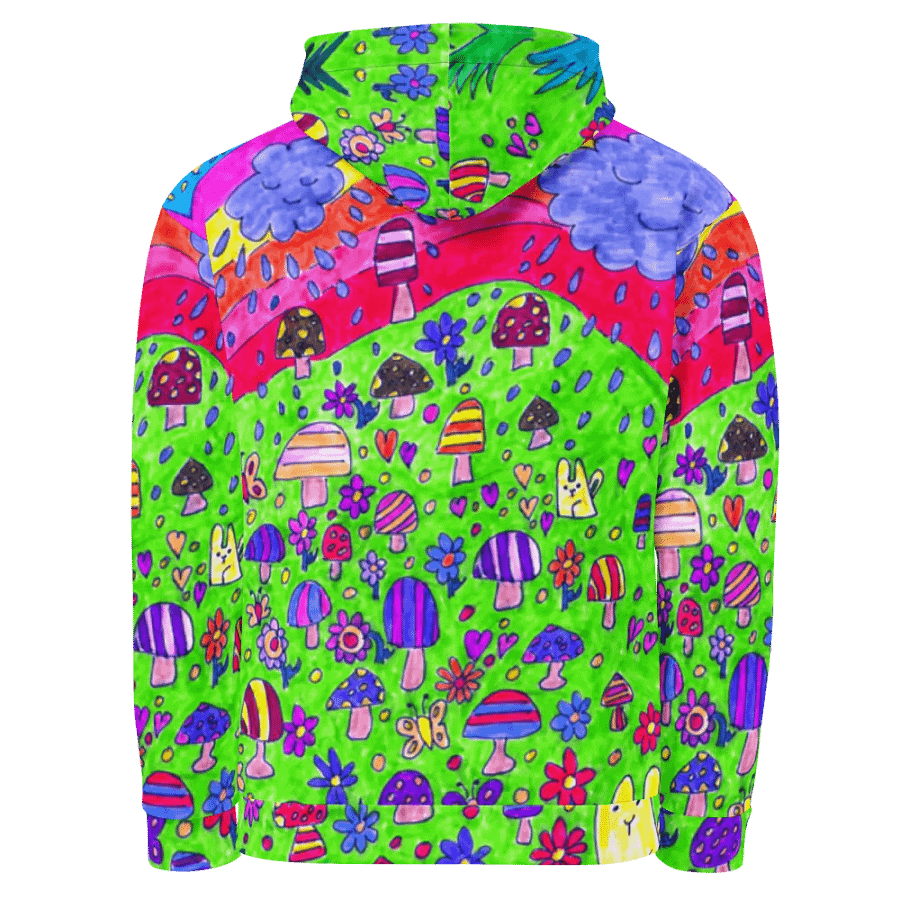 Abstract Nature's Doodle Art Unisex All Over Print Hoodie product image (11)