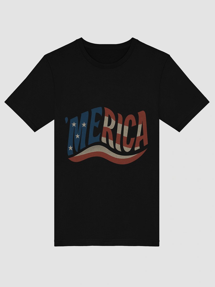 Patriotic 'MERICA' Flag T-Shirt product image (42)