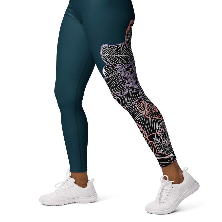 DTAC Floral Harmony Yoga Leggings product image (3)