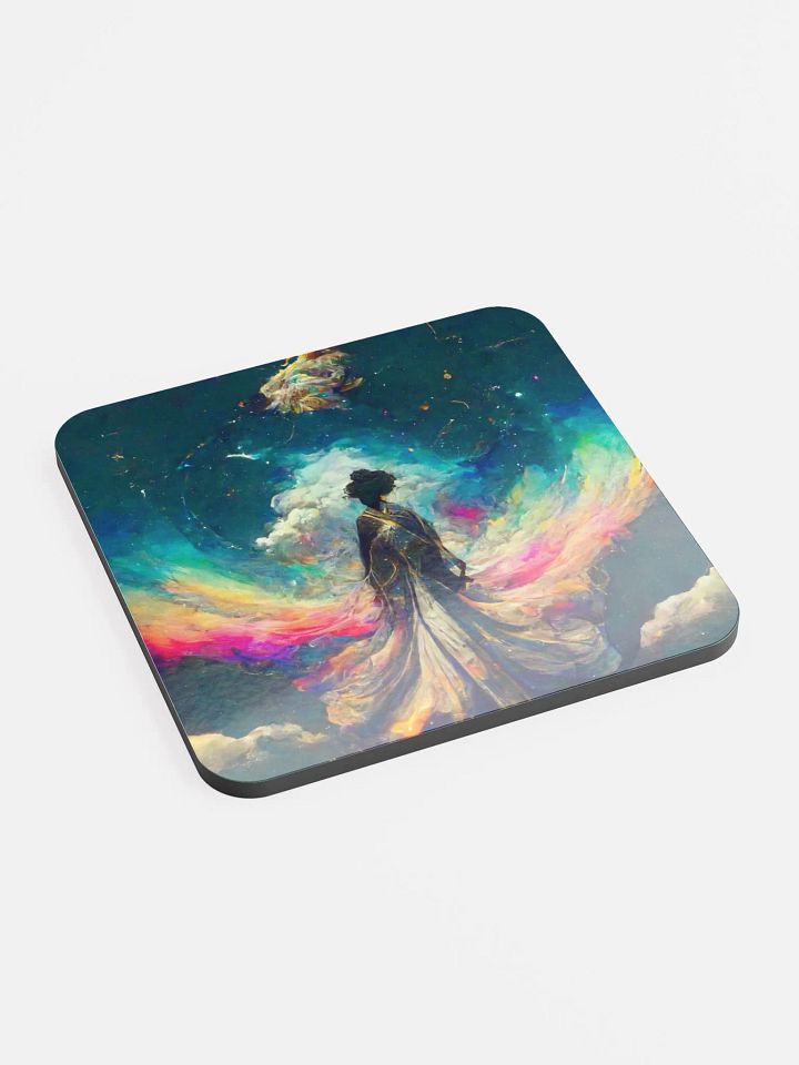 Cosmic Dreams Glossed Cork Coaster product image (2)