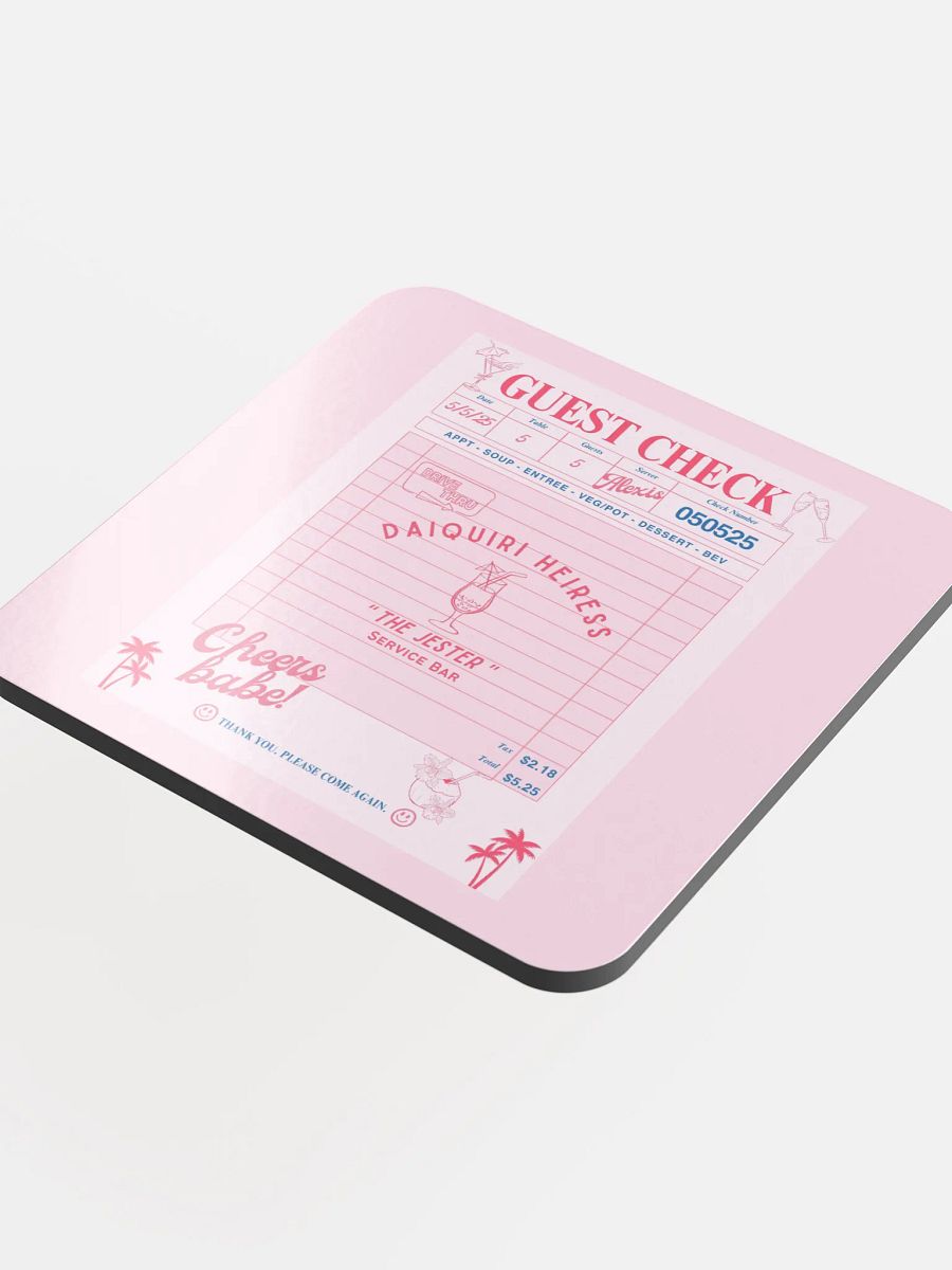 CHECK PLEASE! DAIQUIRI COASTER product image (4)
