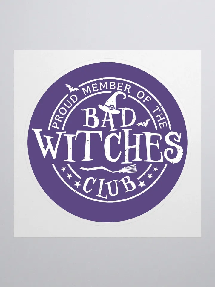Bad Witches Club Sticker (Purple) product image (1)