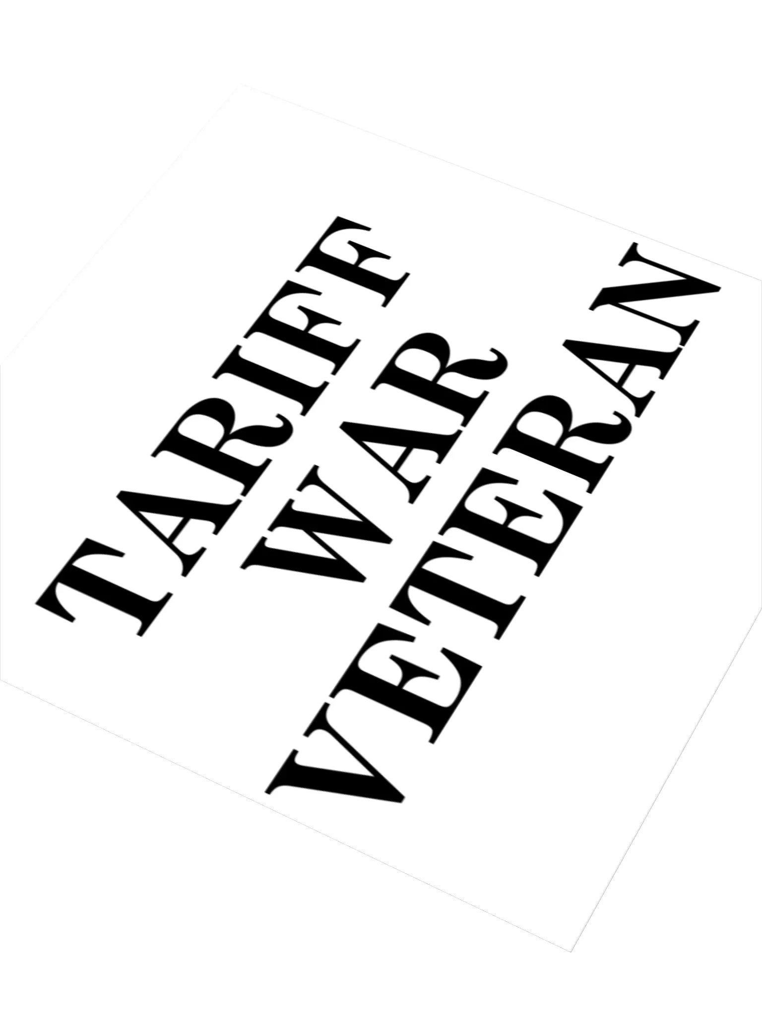 Tariff War Veteran Sticker 🧩 product image (3)