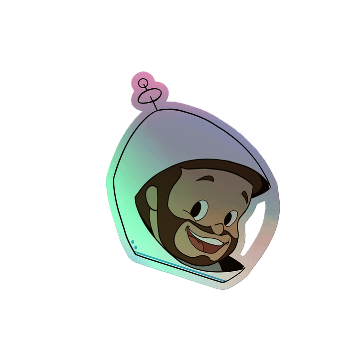 Toon Head Holographic Sticker product image (2)
