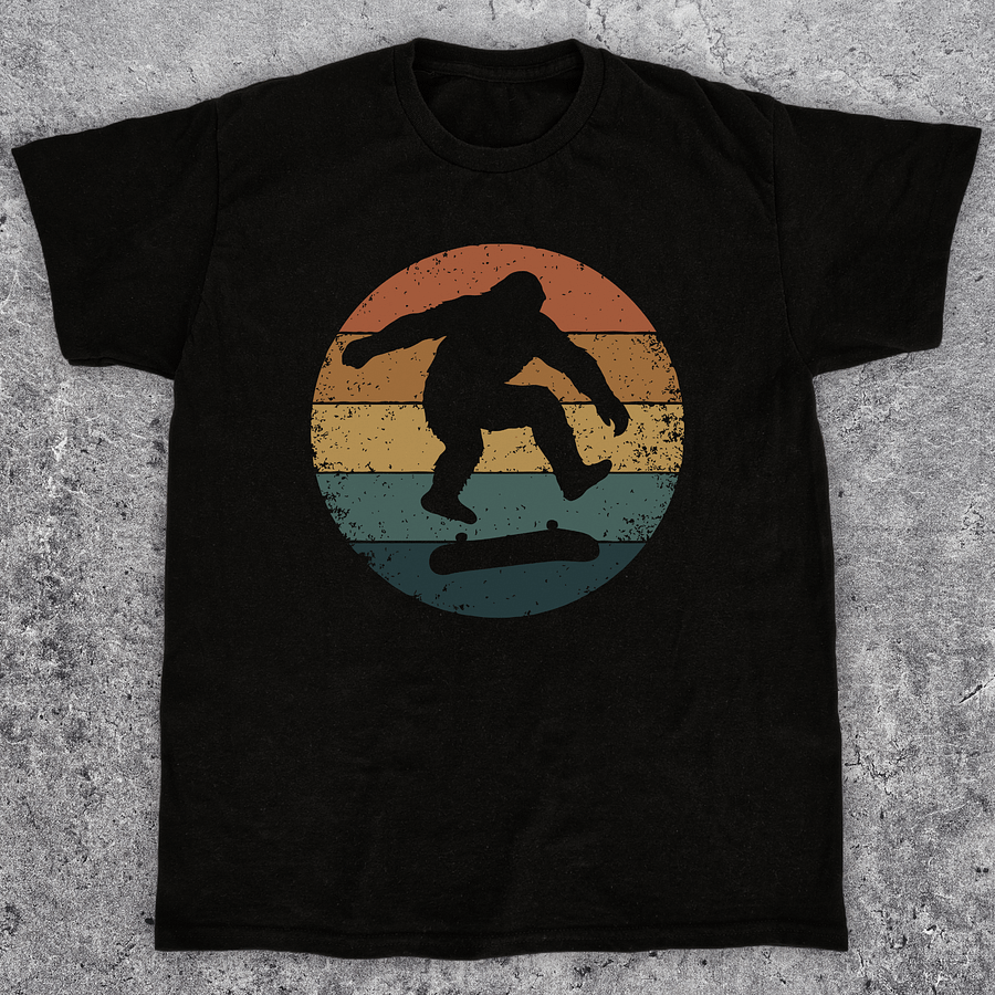 Bigfoot retro skateboarding, Unisex t-shirt product image (1)