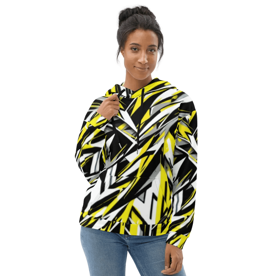 Dynamic Geometric Fusion Unisex Hoodie product image (11)