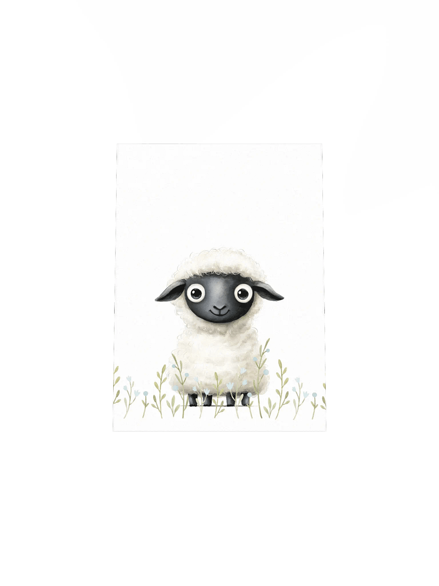 Happy Little Sheep, Farm Nursery Print product image (5)