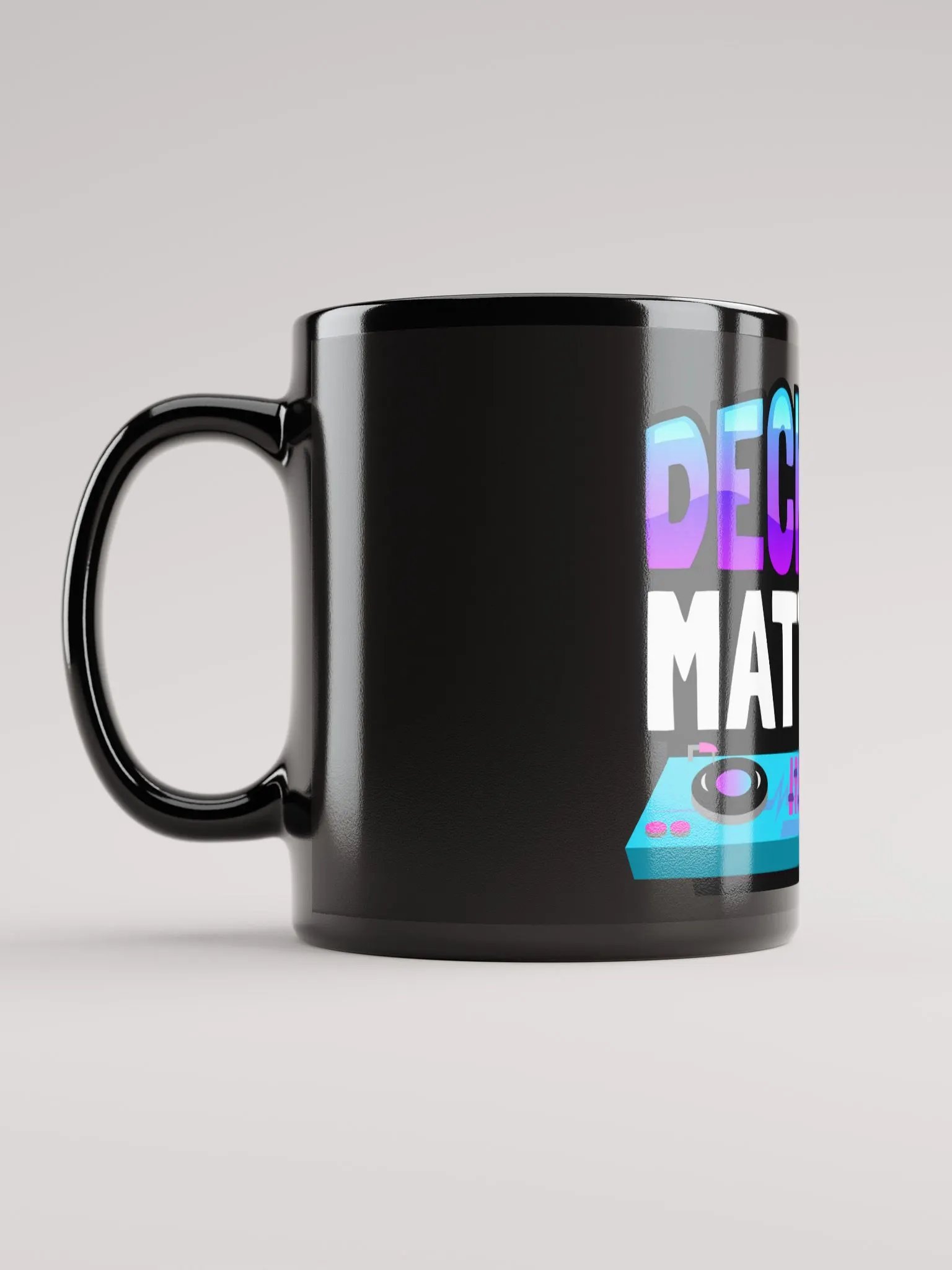 DECK SIZE MATTERS BLACK MUG product image (6)