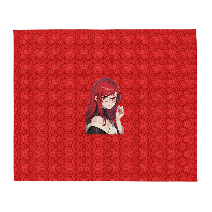 (Red WAIFU) K Throw Blanket product image (1)