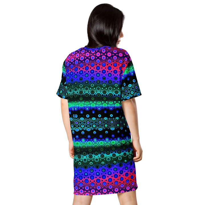 Abstract Multicoloured Pattern T Shirt Dress product image (2)
