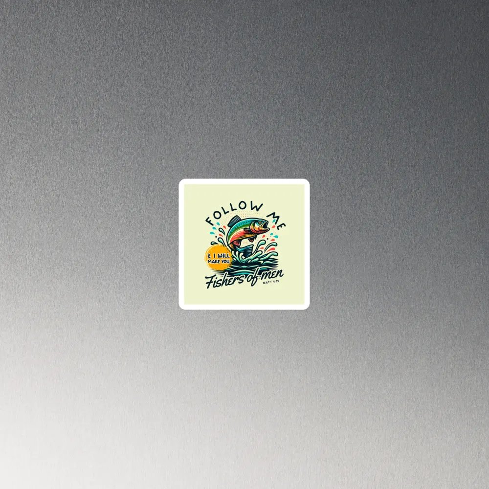 Follow Me and I Will Make You Fishers of Men Die-Cut Magnets product image (3)