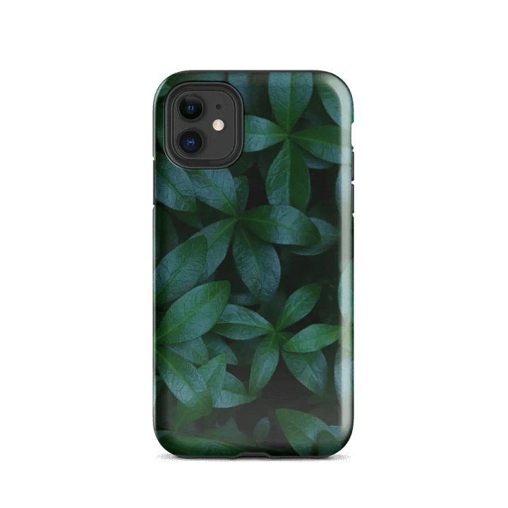 Glossy Green Leaves iPhone® Tough Case product image (24)