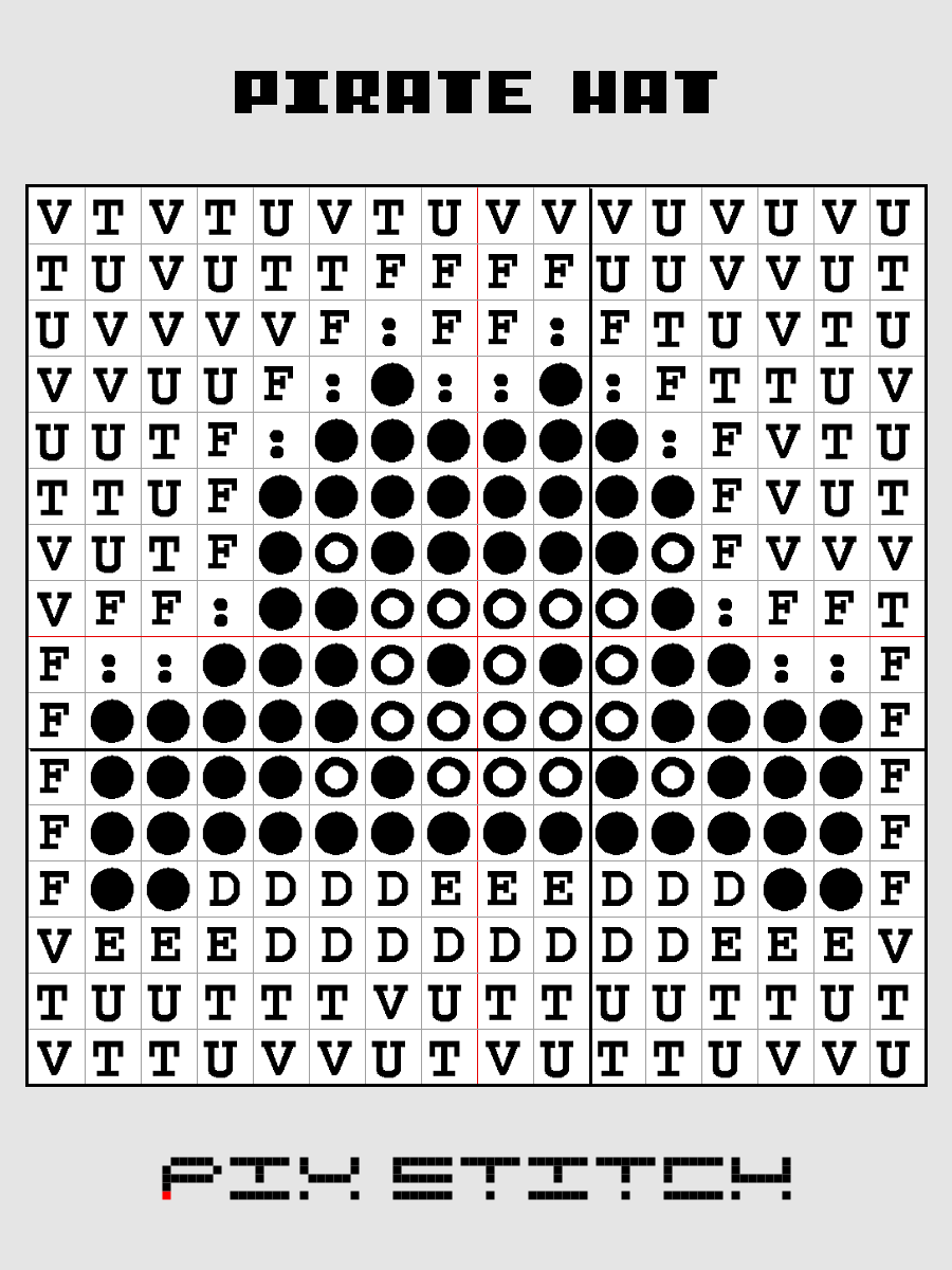 Pirate Hat Pixel Art product image (3)