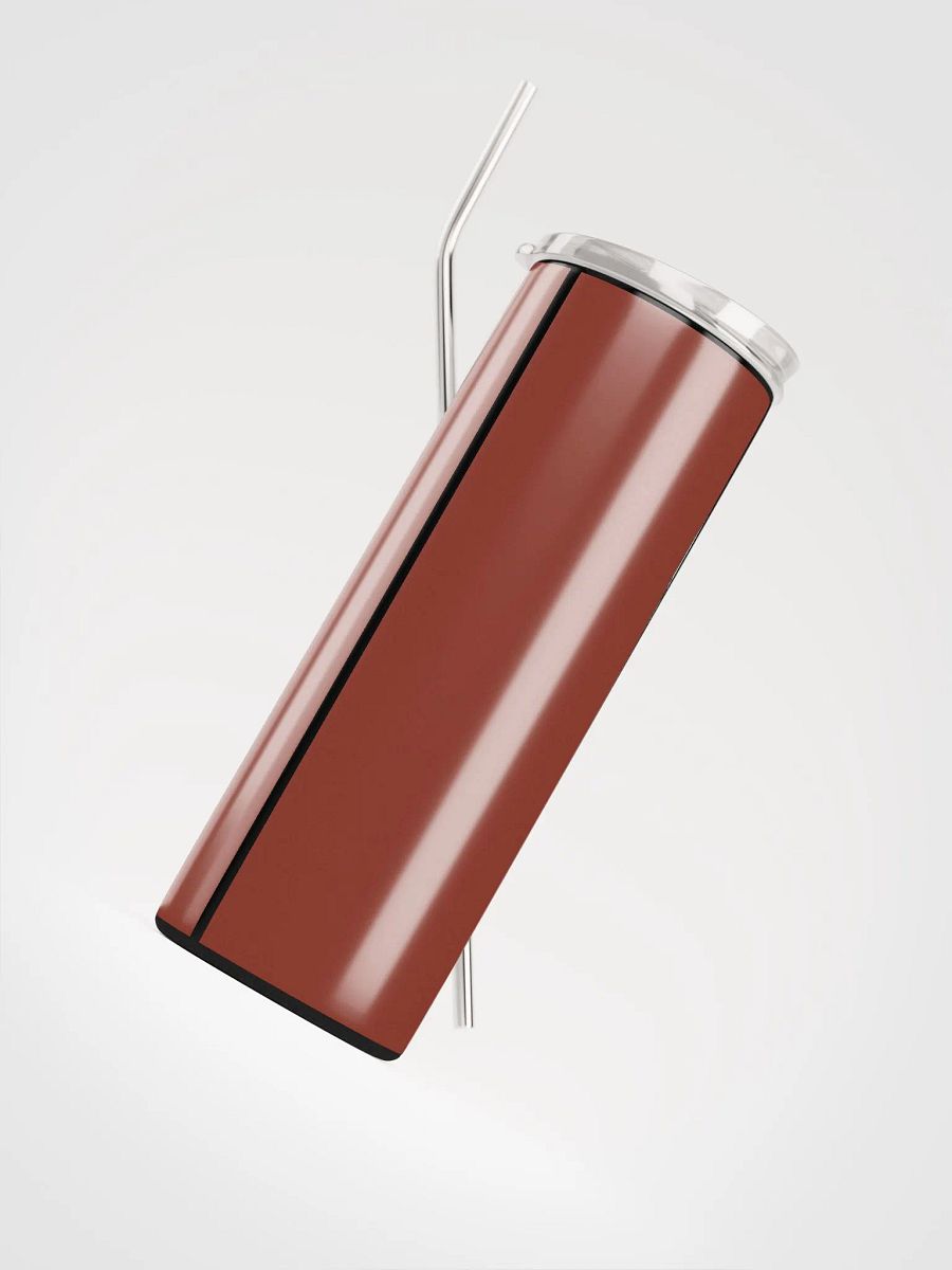 Gothic Valentine's Stainless Steel Tumbler: Skeleton & Red Roses product image (4)