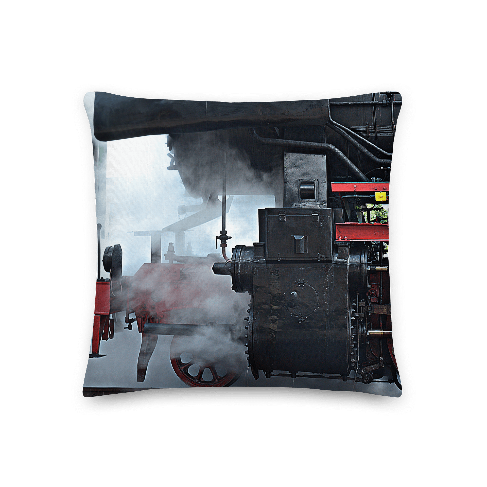 Premium-Kissen - Dampflokomotive Detailausschnitt product image (2)