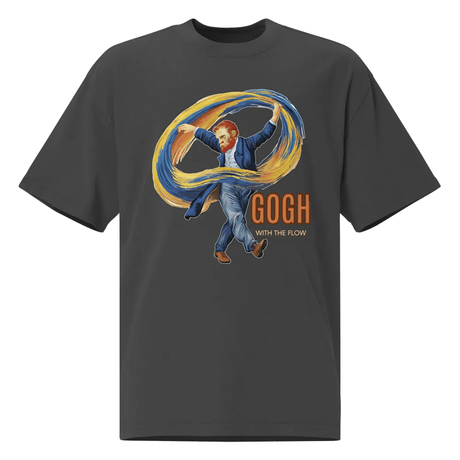 Gogh with the Flow Oversized Faded T-Shirt product image (1)