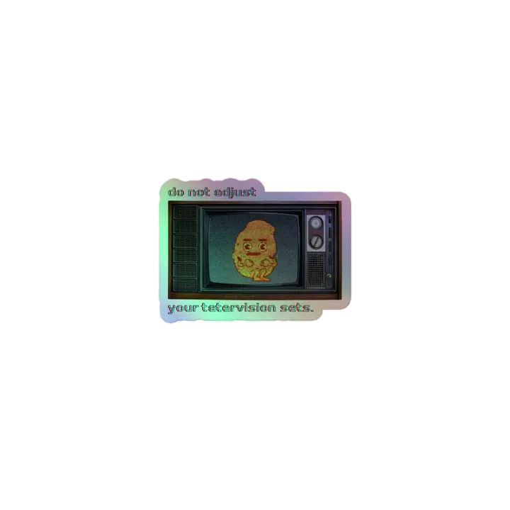 TATERVISION holographic kiss-cut sticker product image (1)