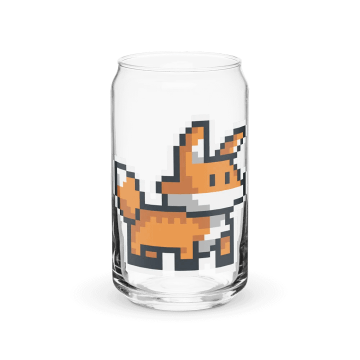 Geometric Fox Can-Shaped Glass product image (2)