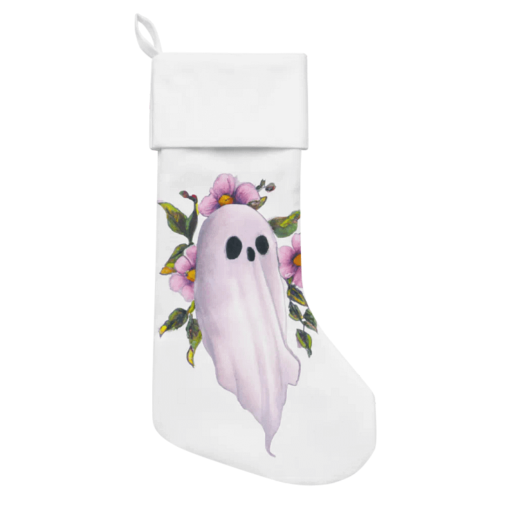 Watercolor ghost stocking product image (1)