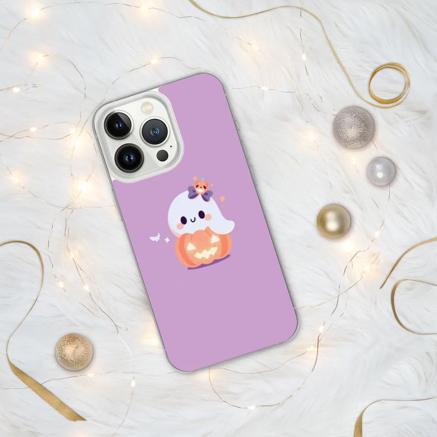 Spooky Pumpkin Ghost iPhone Case product image (34)