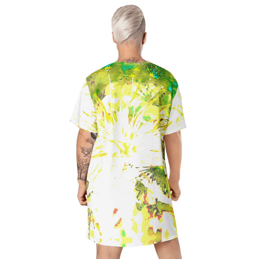 Way Cooler Abstract Dandelion Seeds Ladies T Shirt Dress product image (9)