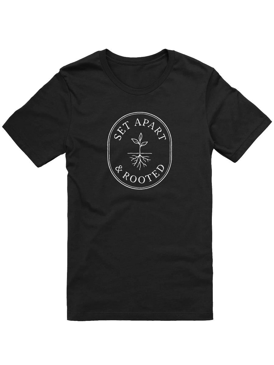 Set Apart & Rooted Branded Tee (Dark Colors) Oval Logo product image (1)