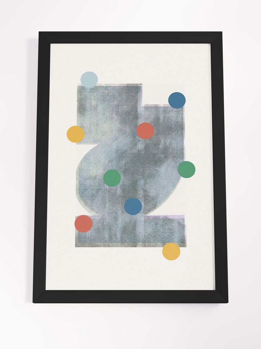 Ethereal Circles Framed Matte Poster | Modern Elegance for Your Walls product image (2)