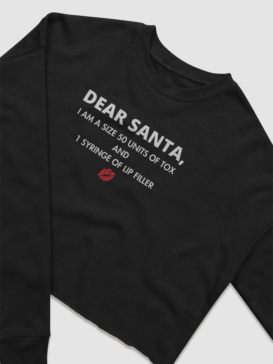 Dear Santa Fleece Crop Sweatshirt product image (2)