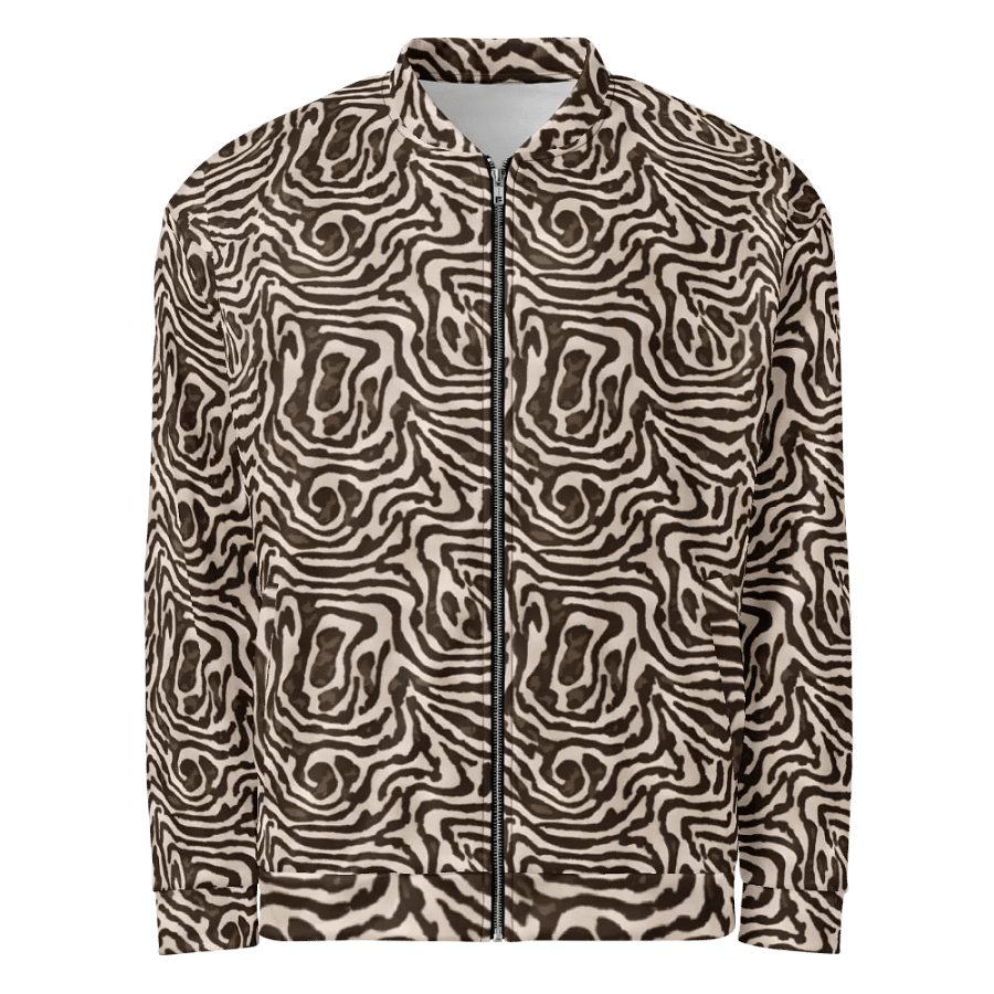 Brown Snake Bomber Jacket product image (1)