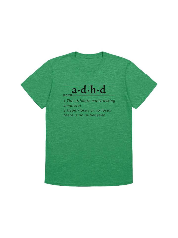 ADHD Definition Unisex Tee blk v1 product image (1)